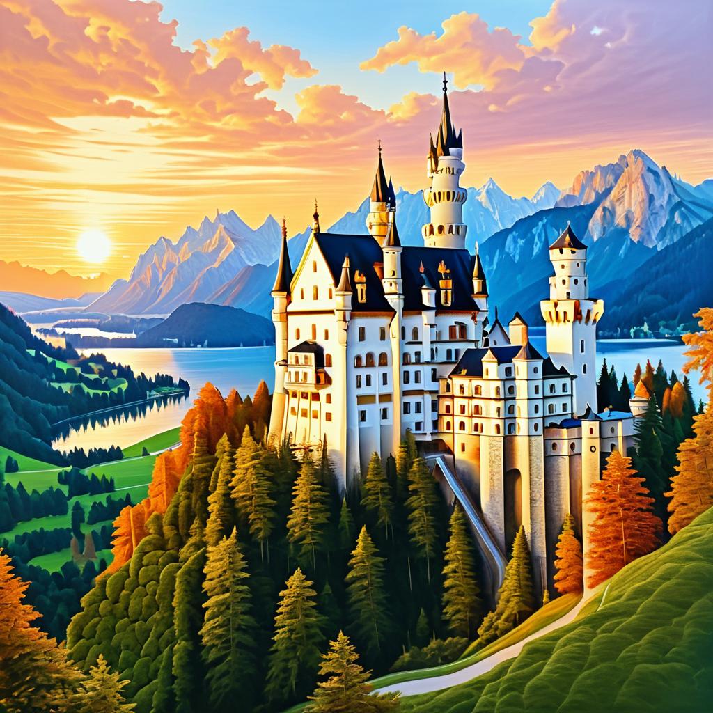 Magical Sunrise at Neuschwanstein Castle