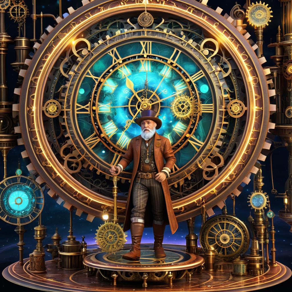 Whimsical Steampunk Clockmaker Adventure