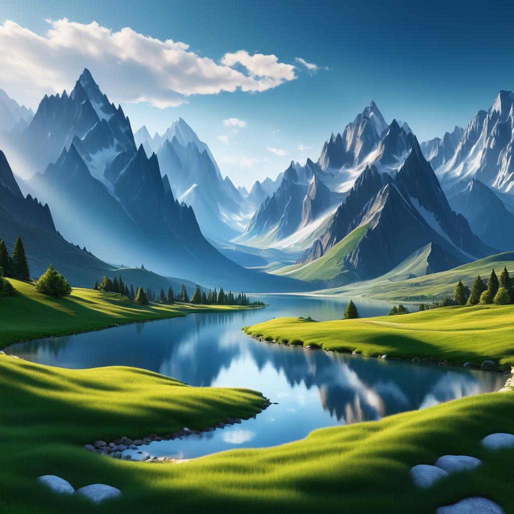 Breathtaking Panoramic Mountain Landscape