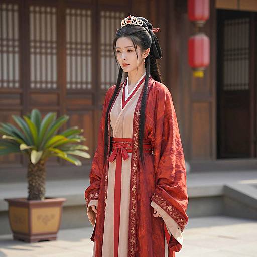 Elegant Moesha with Traditional Chinese Attire