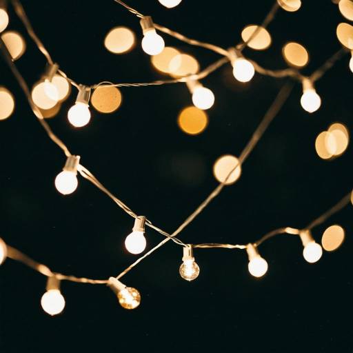 Enchanting Warm String Lights Close-Up