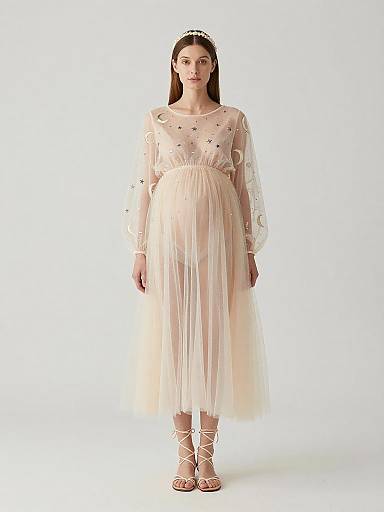 Ethereal Maternity Fairy Fashion Portrait