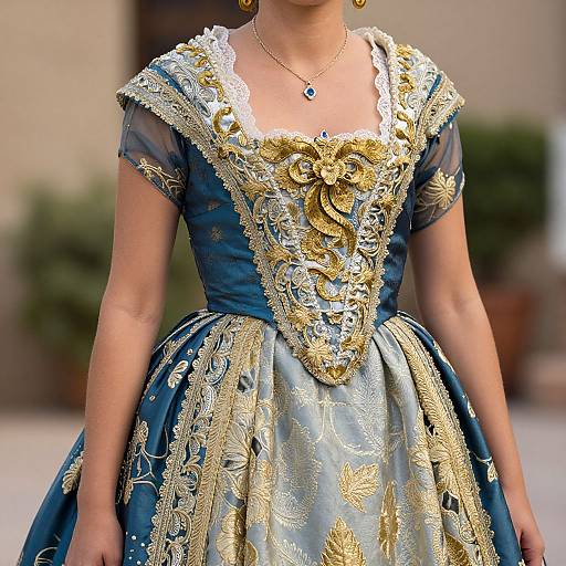 Close-Up Andalusian Woman Costume