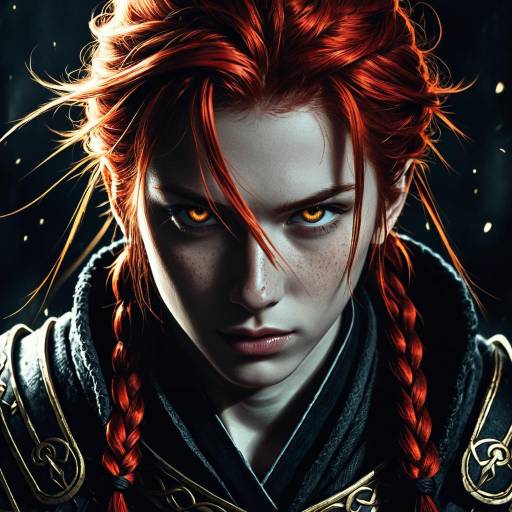 Striking Anime Portrait of a Warrior