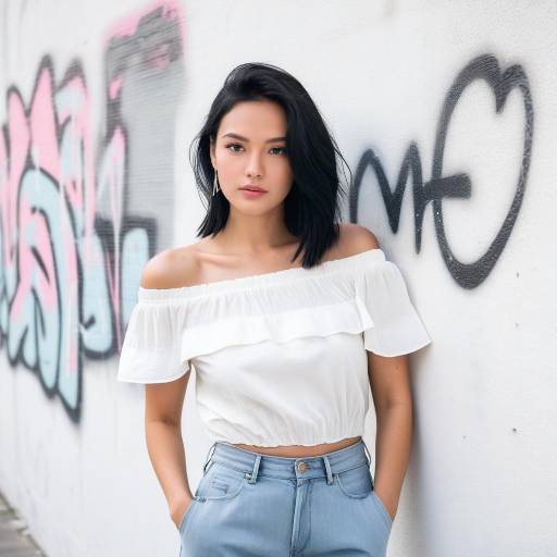 Casual Urban Fashion Portrait in Pastels