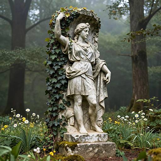 Heroic Germania Statue in Forest