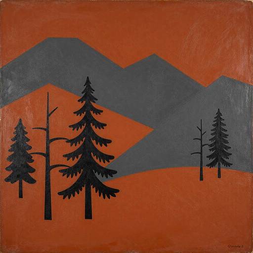 Bauhaus Landscape in Bold Colors