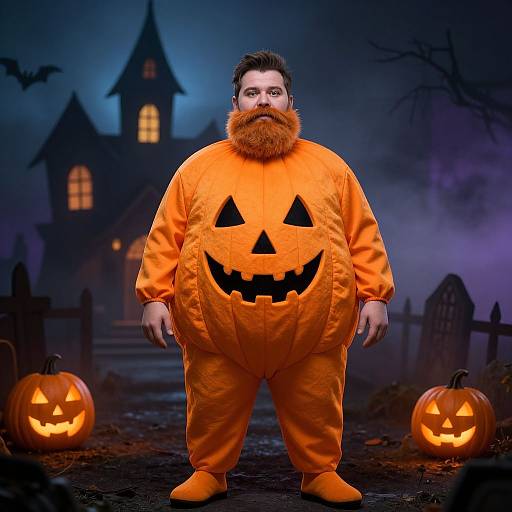 Hilarious Pumpkin Monster Halloween Costume