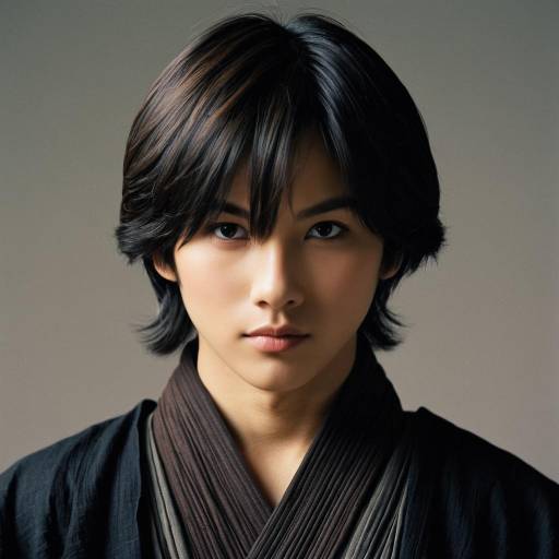 Dynamic Male Jedi in Japanese Attire