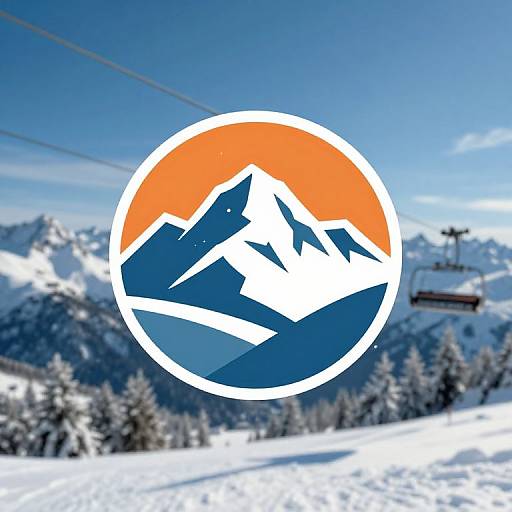 Ski Resort Mountain Logo