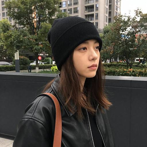 Young Woman in Urban Outdoor Setting