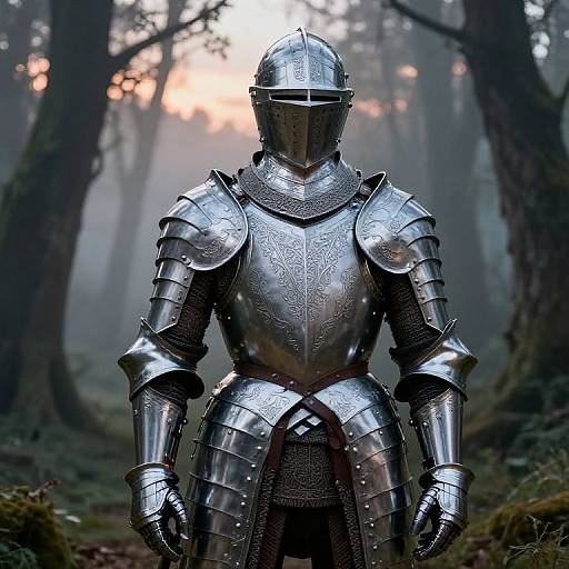Intricate Medieval Knight Armor Design