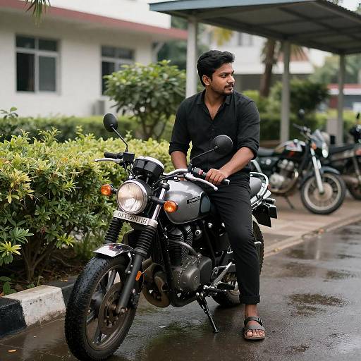 Gritty Urban Motorcycle Photoshoot