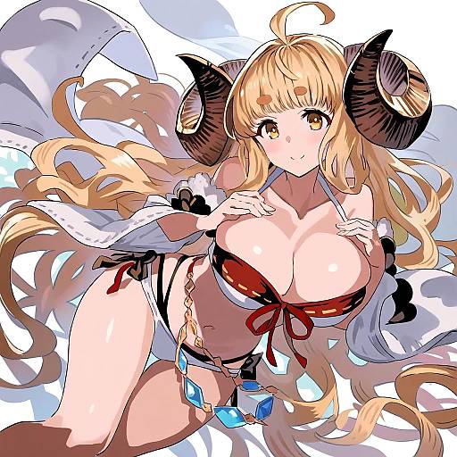 Illustration of Anila (summer) (granblue fantasy), granblue fantasy in the style of Sugue tettou