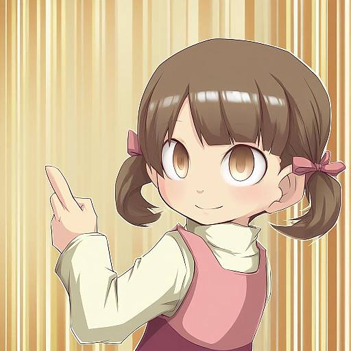 Illustration of Doujima nanako, persona in the style of Noya makoto