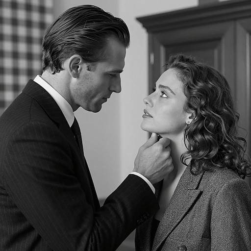 Intimate Black and White Portrait