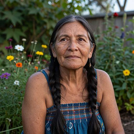 Hyperrealistic Portrait of Native Woman