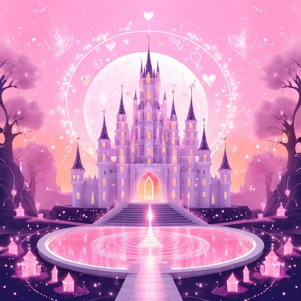 Enchanting Valentine's Day Castle Fantasy