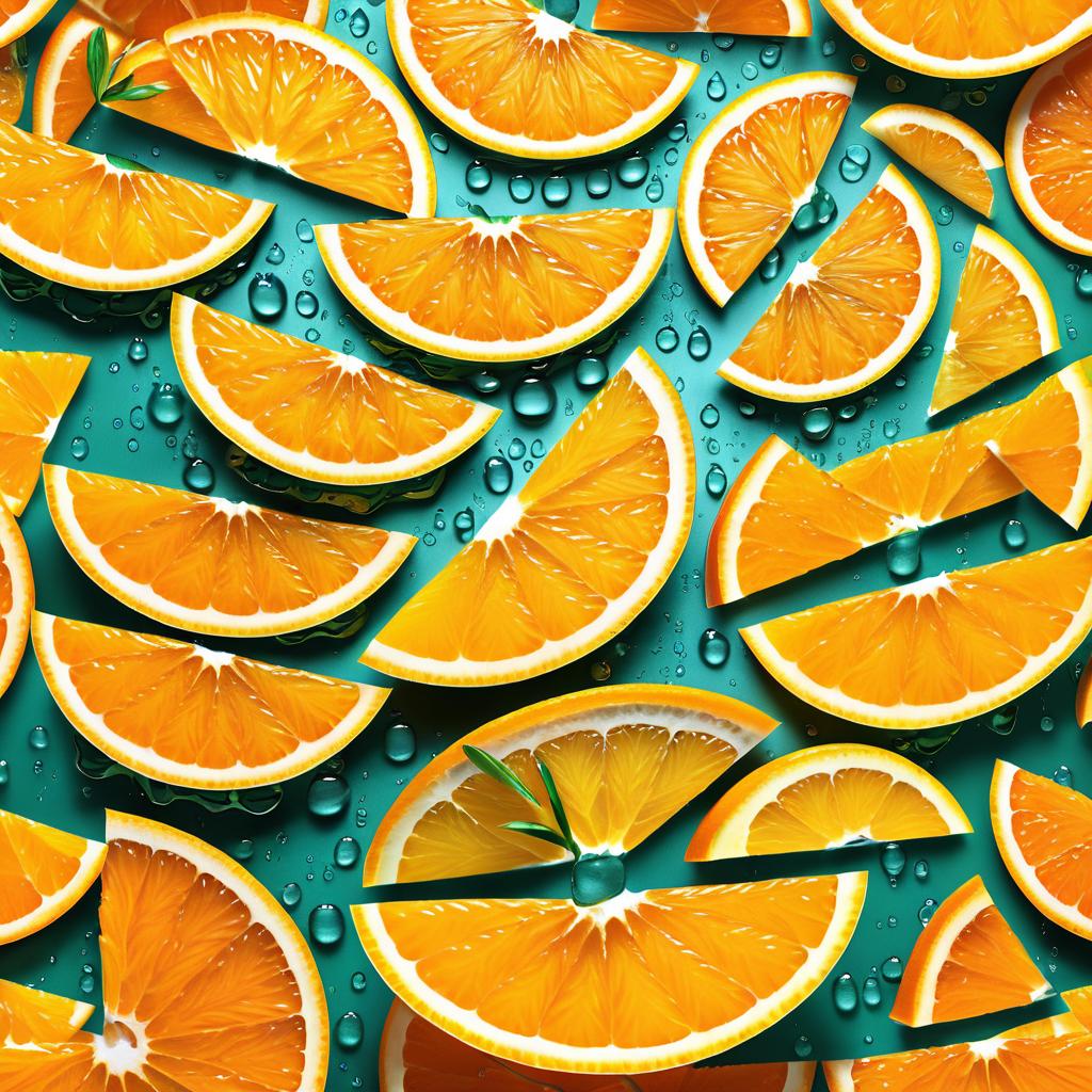 Vibrant Sliced Orange Segments Close-Up