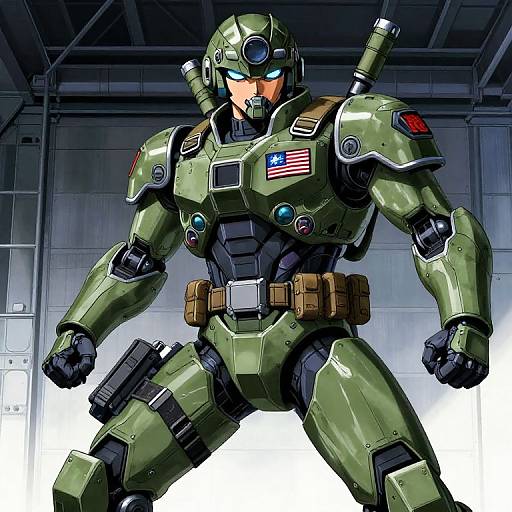 Anime Mech Pilot Military Uniform