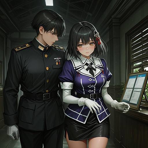 Illustration of Haguro kai ni (kancolle), kantai collection in the style of Lm7 (op-center)