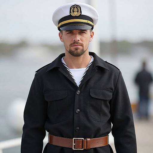 Realistic Male Sailor Captain Portrait