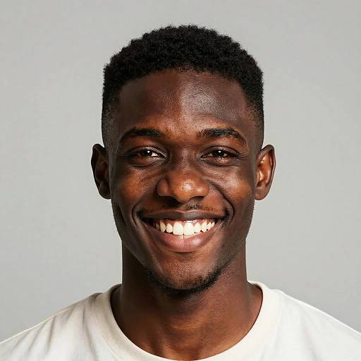 Cheerful Young Black Man Portrait