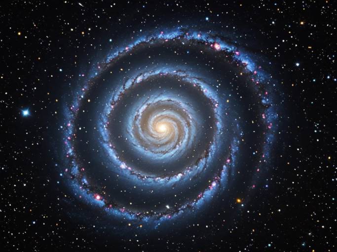 Spiral Galaxy in Outer Space