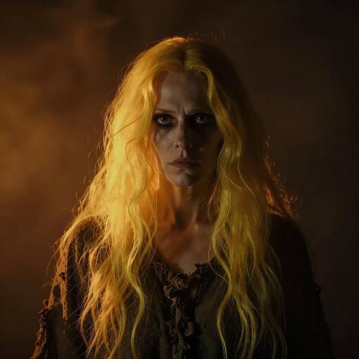 Eerie Portrait of an Old Woman