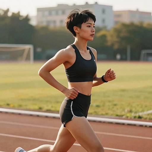 Female Athlete Short Hair Undercut