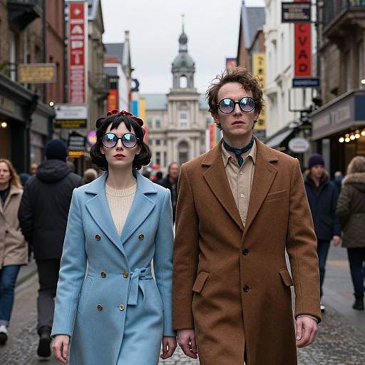 Tim Burton and Wes Anderson Street Scene