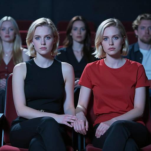 Intimate Moment in a Theater Setting