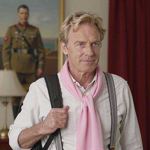 Portrait of a Stylish Middle-Aged Man