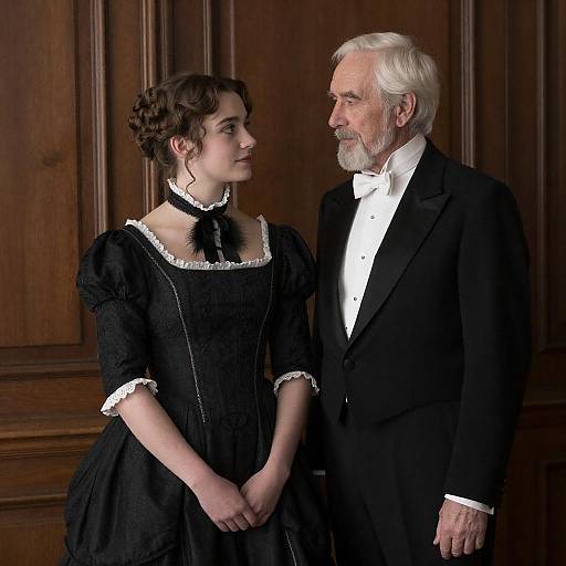 Victorian-Style Formal Portrait of Couple