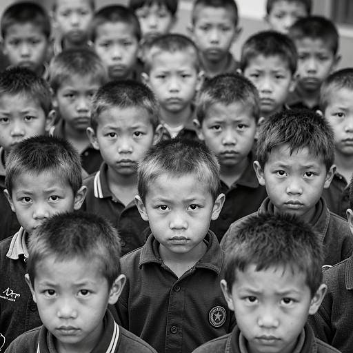 Intense Expressions of Curious Children