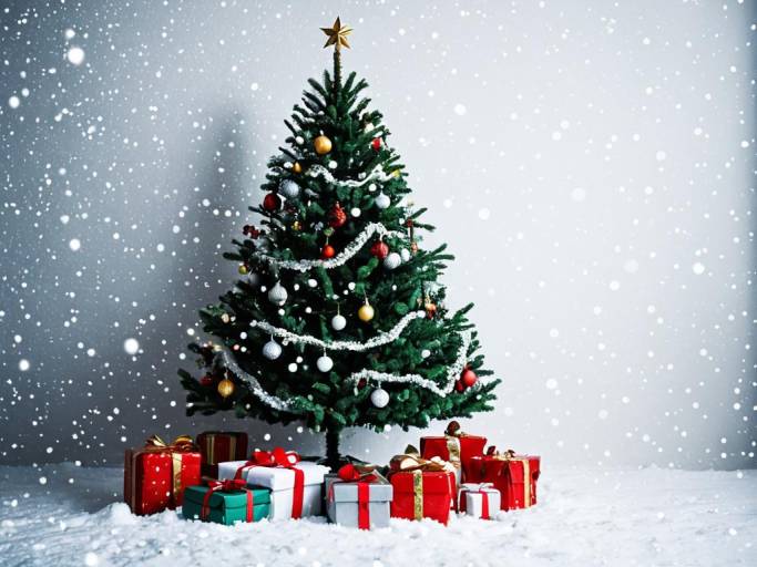 High-Resolution Christmas Tree Wallpaper