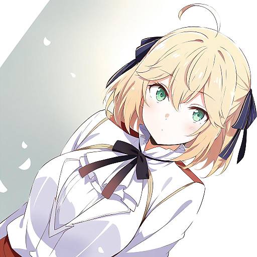 Illustration of Anisphia wynn palettia, tensei oujo to tensai reijou no mahou kakumei in the style of Chata maru (irori sabou)