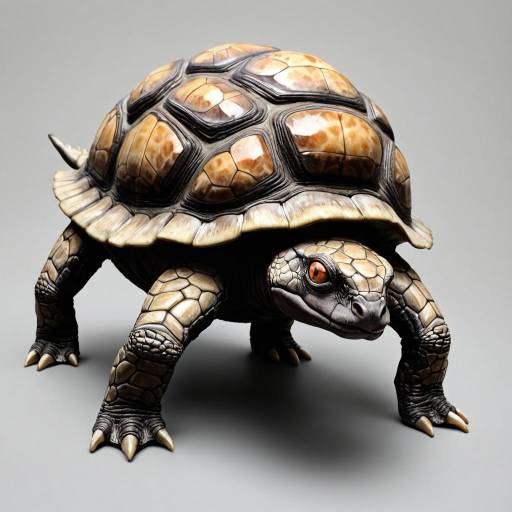 Intricate Tortoise with Expressive Features Intricate Tortoise with Expressive Features