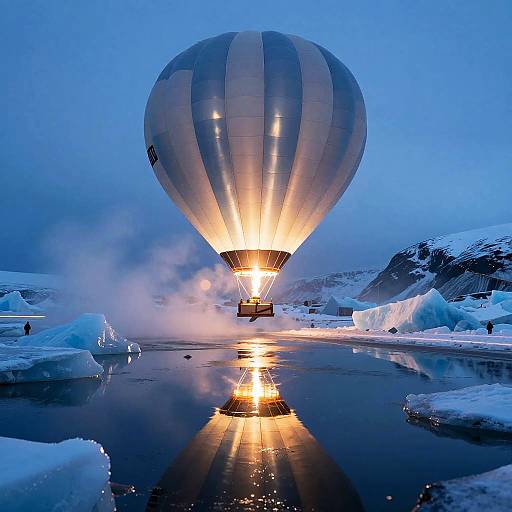 Surreal Upside-Down Hot Air Balloon