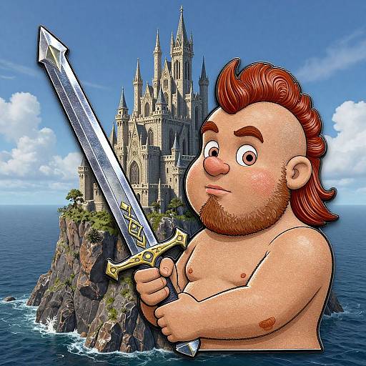 Middle Earth Paladin Line Art Trinket