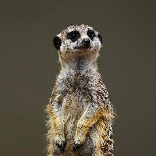 Anthropomorphic Meerkat Politician Portrait