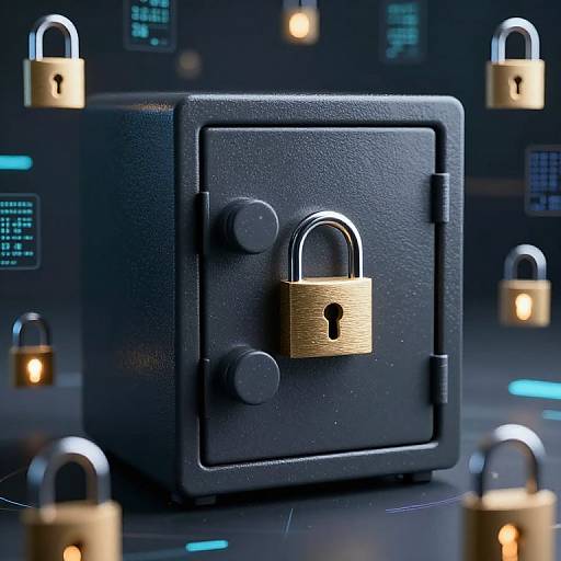 Futuristic Confidentiality and Security Symbol