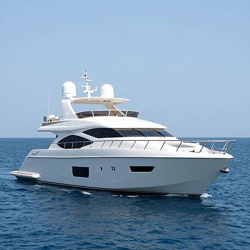 Luxury Motor Yacht on Calm Waters