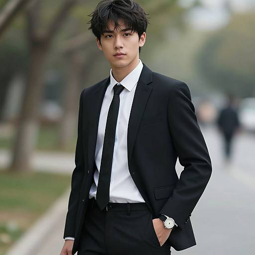 Stylish Formal Man in Suit