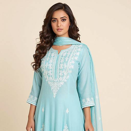 South Asian Woman in Traditional Kameez