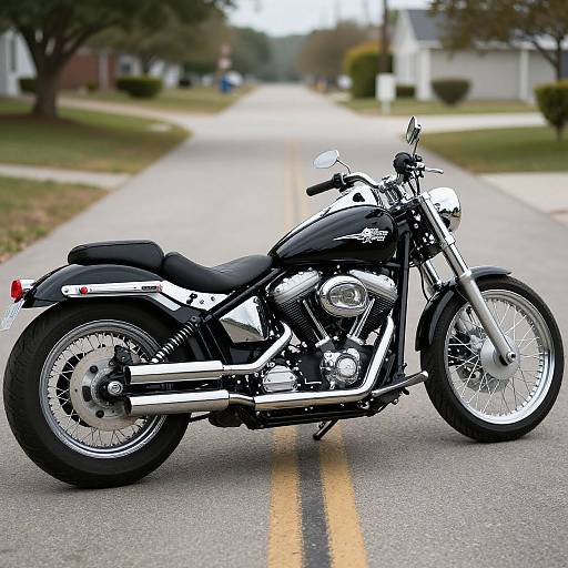 Custom Softail with Woman's Seat
