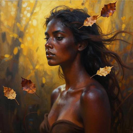 Surreal Woman with Neon Biopunk Vibes