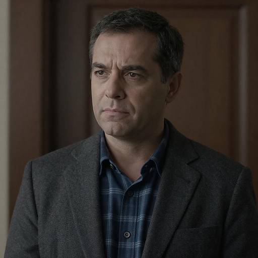 Serious Middle-Aged Man in Blazer