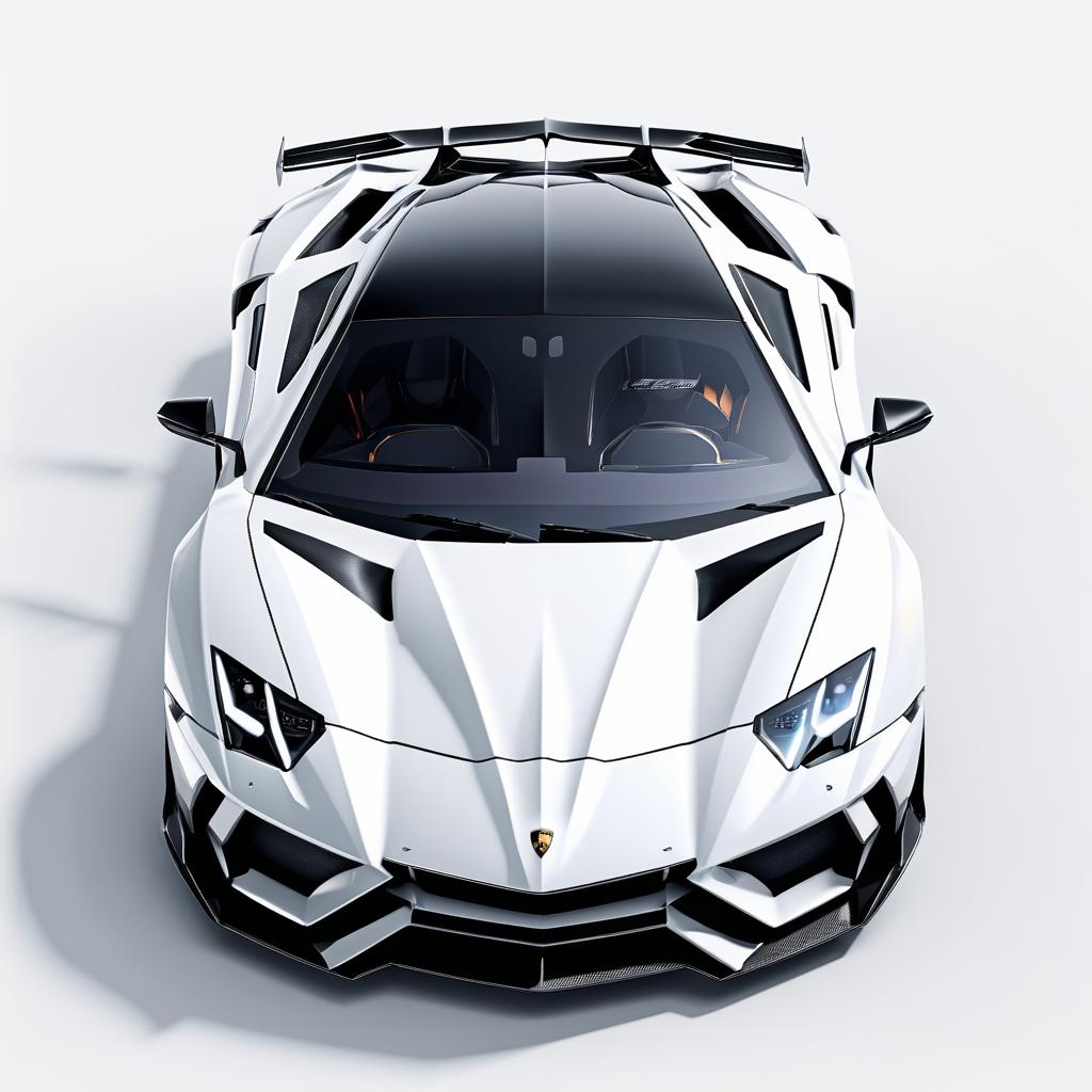 Futuristic Luxury Lamborghini Aventador Racing