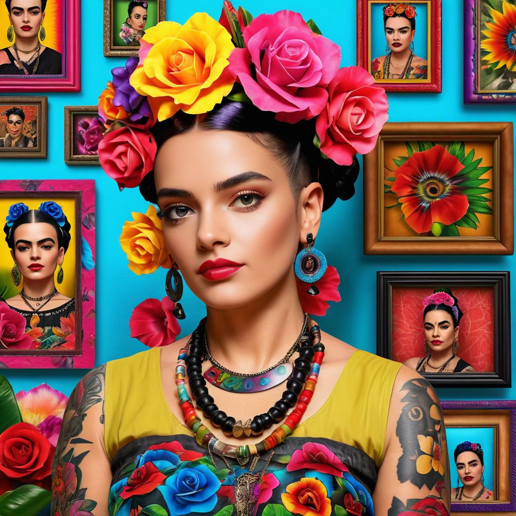 Modern Frida Kahlo: Tattoos and Piercings